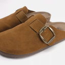 SM New York Women's Suede Clogs, Size 7