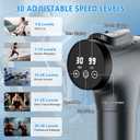 APHERMA Massage Gun, Muscle Massage Gun for Athletes Handheld Electric Deep Tissue Back Massager, Percussion Massage Device for Pain Relief with 30 Speed Levels 9 Heads