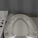 KOHLER 25875-0 Hyten 3" Height, Elevated Soft Close Elongated Toilet Seat, Contoured Seat with Grip-Tight Bumpers, Quick-Attach Hardware, No Slam Toilet Seat, White
