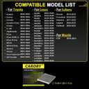 Cabin Air Filter w/Activated Carbon for Toyota Camry, Corolla, RAV4, Prius, Highlander, Sienna, Venza, Crown, Lexus ES350, ES300h, NX250, RX350, RX450h, Subaru Outback, Mazda CX9 and More