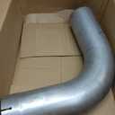 A-KARCK Exhaust 90 Degree Tube 5" OD, Exhaust Elbow 90 Degree 5" ID/OD Aluminized Steel Exhaust Pipe Mandrel Bend