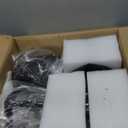 Solar Outdoor Post Lights 2 Pack, Dusk to Dawn Outdoor Column Light with Pier Mount Base, Black Exterior Solar Powered Pole Light for Outside Porch Yard Pathway Driveway