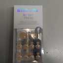 BTArtbox Press on Toenails Short, White French Tips Press on Toe Nails Square, Light Weight & Fit Perfectly Glazed Glue On Toenails with Glue, Fake Toe nails in 16 Sizes- 32 Kit, Hope Hope