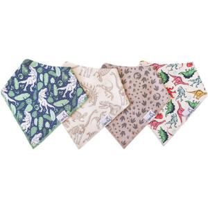 Copper Pearl Baby Bandana Bibs - 4 Pack Soft Cotton Bibs for Drooling & Teething, Absorbent, Adjustable Fit, Many Styles