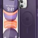 Strong Magnetic for iPhone 11 Case Compatible with Magsafe, [13FT Drop Resistant] Translucent Matte Skin Feeling Back, Aluminum Alloy Keys Shockproof Phone Case, Deep Blue