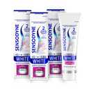 Sensodyne Clinical White Toothpaste Clinically Proven Whitening for Sensitive Teeth, Stain Protector, 3.4 oz x 3Pack