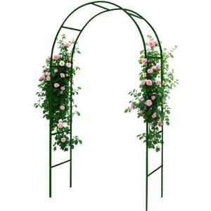 100% Metal Garden Arch Trellis for Climbing Plants Outdoor, Assemble Freely 2 Sizes,Pumpkin Archway Outdoor Garden Arbors and Arches for Wedding Party Decoration