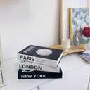 3Pcs Modern and Fashionable Minimalist Decoration Books, Luxury Decoration Fake Books, TV Stand Living Room Bookshelf, Black and White Home Decoration Ornaments