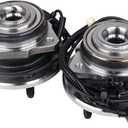 KUSATEC 513176 & 513177 Front Wheel Bearing and Hub Assembly Compatible with for Jeep Liberty 4-wheel ABS 2002-2007, 5 Lug w/ABS