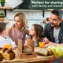 Adjustable bread loaf slicer + bread slicer guide for sourdough; sandwich bread slicer, butter cutter and spreader knife + foldable design, crumb tray, non-slip base, compact storage