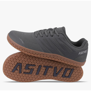 ASITVO Wide Men's Barefoot Zero Drop Sole Minimalist Width Toe Box Walking Shoes Sneakers TPU Toe No-Sew Upper Gray 11