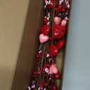 Childom Valentines Day Decorations, 6 Pcs Artificial Flowers Heart Picks with Berries Red Pink Flowers for Valentines Day Tree Mothers Day Decorations for Home Office Room Table Anniversary Party Decor