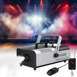 1500W Outdoor Fog Machine - Halloween Smoke Machine with Wireless & Wired Control, 16000 CFM High Output for Haunted Houses, Stage Shows & Halloween Party Wedding Christmas