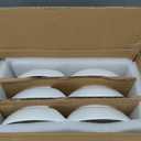 ZENFUN Set of 3 Porcelain Appetizer Platter with 4 Compartment, Flower-shaped Candy and Nut Serving Tray Snack Serving Plate Dishes for Vegetables, Fruit, Dessert, 8.5'' x 8.5'', White