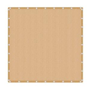 VICLLAX 90% Shade Fabric Sun Shade Cloth with Reinforced Grommets, Outdoor Sun Screen Fabric for Outdoor Patio Garden Pergola Cover Canopy 20x24 FT, Wheat