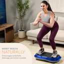 Lifepro Waver Vibration Plate Exercise Machine High-Intensity Vibration Plate for Lymphatic Drainage Full-Body Workout Vibrating Platform with Loop Bands Fitness Equipment for Strength & Toning