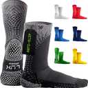 LUX Athletic Grip Socks with GripArray™ (Patented) Technology | Anti Slip Socks for Men and Women | Grip Socks for Soccer, Basketball Socks with Grip