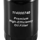 Oil Filter Fit for GMC Chevrolet 6.6L Duramax L5P 2020+ Replace 114000740, Black