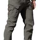AUTIWITUA Men's Tactical Pants Water Resistant Flex Ripstop Cargo Pants Lightweight Hiking Pants with Multi Pockets(No Belt) (XXL)