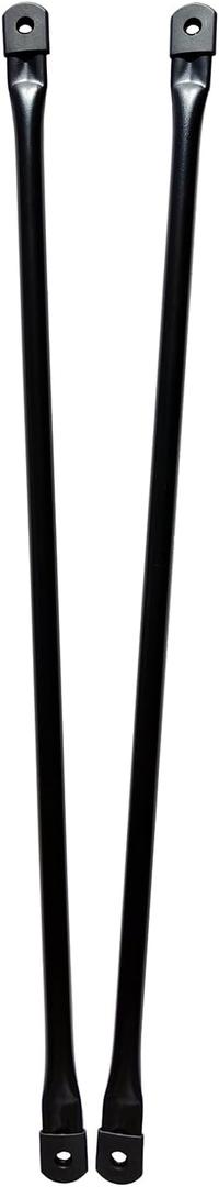 31"/78.5cm Garden Swing Replacement Bars, Matte Black Metal Round Rods for Hanging Swing Seat to Frame(2PCS/CTN)
