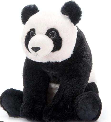The Petting Zoo Panda Stuffed Animal Plushie, Gifts for Kids, Earth Keeperz Wildlife Animals, Zoologee Black Panda Plush Toy, 2 fit