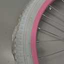 JOYSTAR 12 14 16 18 20 Inch Kids Bike Front Wheels Replacement Bicycle Wheels with 12-20 Inch Solid Air Rubber Tire & Inner Tube Don't Fit Huffy Bike Black & White Pink