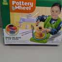 Pottery Wheel for Kids - Complete Pottery Painting Kit Arts and Crafts for Kids Ages 8-12 with 3 Pack Air Dry Clay Art Supplies Toys for Girls Boy Birthday Gift for 6 7 8 9 10 11 12+ (Green)