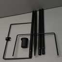 Bird Feeder Pole  75 Inch Height Bird House Pole with 1-Inch Dia Heavy Duty for Birdfeeders, Feeding Stand with Mount Kit for Outdoor, Slip-Fit Connection, Black