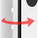 Adjustable Doorbell Mount (30to 145) for Google Nest Doorbell Battery/Wired, Blink Video Doorbell, Wyze Doorbell Pro, eufy Doorbell E340/S220, Door Bell Wedge Mount for Apartment, No Drill-White