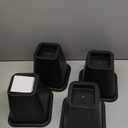 ANNKUT 6 Inch Heavy Duty Bed Risers, Furniture Risers for Desk, Chair, Table or Sofa, Couch Lift Risers, Supports up to 2200 lbs per Leg(4 Pack Black)