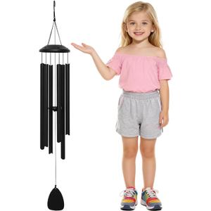 48" Wind Chimes for Indoor and Outdoor, Deep Bass Tone and Professional Tuned Aluminum Wind Chimes for Patio Garden Memorial, Sympathy Gift for Loss of Loved One, Housewarming Gift