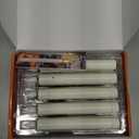 PChero 10 PCS Window Candles with Dusk to Dawn Sensor, 7.2" Flameless Taper Candles Battery Operated with Black Holders, LED Candle Sticks Christmas Window Lights for Home Christmas Holiday Decor