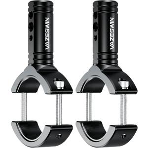 VAZESWIN 2PCS Aluminium Alloy Light Bar Mounts, Sturdy CNC Machining Fog Light Mounts for Motorcycle ATV UTV, Horizontal & Vertical Adjustable Tube Clamp Mounting Brackets for 1.38"-2.44" Roll Cage