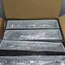 Modern Adjustable Height Pendant Light Fixture Black 288W LED Pendant Lights 16 Rings Rectangular Chandelier Staircase Large Chandelier Lobby Living Room Foyer High Ceiling Chandeliers