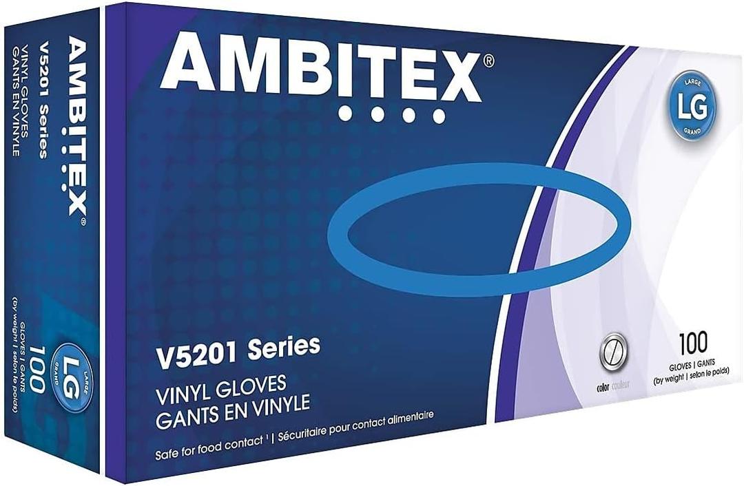 X-Large Vinyl Gloves V5201 Series 100 Count