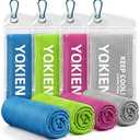 Cooling Towels for Neck and Face - Neck Coolers for Hot Weather -Cooling Neck Wraps Sweat Towel Rags for Extreme Heat (40"x12"), Pack of 8 Yoga, Golf, Gym, Camping, Workout & More Activities