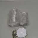 MK.Bear 25 Pack Acrylic Button Pins Badge, 70mm/2.76 Inch Clear Pins Buttons Kit with Blank Round Paper, DIY Badges Acrylic Pin Buttons for Christmas Craft Supplies