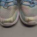 RUNSIDE Girls Tennis Shoes Lightweight Sports Kids Sneakers Lace-up for Running/Walking  (Sparkly Blue, Size 5)