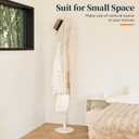 Yoobure Metal Coat Rack Freestanding with Marble Base, Coat Tree with 12 Hooks & Umbrella Holder, Coat Hanger Stand for Corner Entryway Bedroom Office, Heavy Duty Coat Rack Stand for Clothes Hats Bags (White)