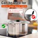 Universal Lid for Pots and Pans Skillets, Stainless Steel Pan Cover Fits 6-7-8 Inch Cookware,Replacement Frying Pan Cover, Cast Iron Skillet Pot Lids with Heat Resistant Knob