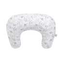 Boppy Nursing Pillow - Ergonomic Bottle & Breastfeeding Pillow with High, Firm, Large Area, Water-Repellent Cushion with Washable Cover; Baby Safety Alliance Verified - Gray Gentle Leaves