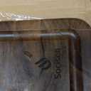 End Grain Cutting Board Set of 3 with Non-slip Feet, Reversible Acacia Wood Cutting Boards for Kitchen with Juice Grooves and Handles Non Toxic Chopping Board Butcher Block Serving Tray Kitchen Sets