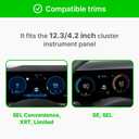 FICS Car Phone Holder for Hyundai Tucson Facelift 2024 2025 2026 – Instrument Panel Mount, Custom-Fit SUV Interior Accessory for Navigation, No Adhesive or Tools Needed