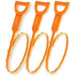JLP Home Solutions Hair Drain Clog Remover – 3pcs Snake for Shower Drain for Home Use – Flexible and Resistant Shower Drain Snake – Easy to Use – Durable Plastic Drain Unclogger