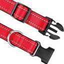 Reflective Durable Nylon Dog Collar, Adjustable Quick Release Buckle Pet Collars for Extra Small