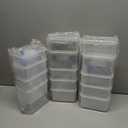 Mueller Airtight Storage Food Container Set with Lids – 12-Piece, Kitchen & Pantry Organization and Storage, Dishwasher, Freezer and Microwave Safe – 12 Labels, 4 Measuring Cups and Marker, White