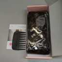 REECHO Curly Hair Extensions - 4PCS 18" GoGo Curly Clip in Hair Extensions 100% Super Protein Hairpieces with Invisible Lace Weft Silky Natural Look for Women - Chocolate Brown with Golden Highlights