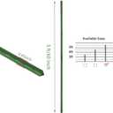 G-LEAF Garden Stakes 5 ft Plastic Coated Steel Tube Sturdy Metal Plant Sticks for Tomato,Cucumber,Bean,Tree,Pack of 25
