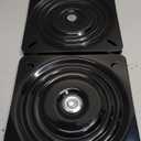 2 Pack 6 Inch Heavy Duty Bar Stool Swivel Replacement for Recliner Chair, Square Swivel Mechanism for Furniture, Seat Swivel Base Bar Stool Swivel Mount Plate, Ball Bearing Swivel Boat Seat, Black