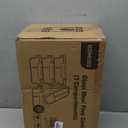 KOMUEE Glass Meal Prep Containers 3 Compartments, 5 Pack 36 oz, Glass Food Storage Containers with Lids, Airtight Lunch Bento Box, Portion Control, Freezer and Microwave Safe